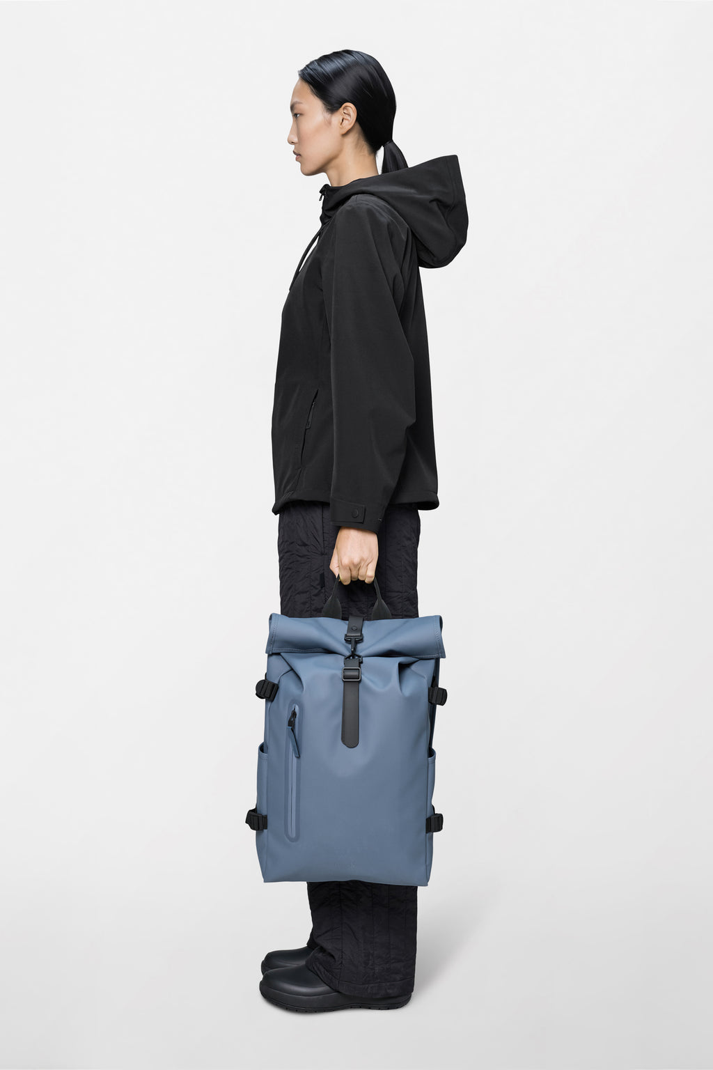 rain backpack 2016 best top Rains® Rolltop Rucksack Large in Black for $240