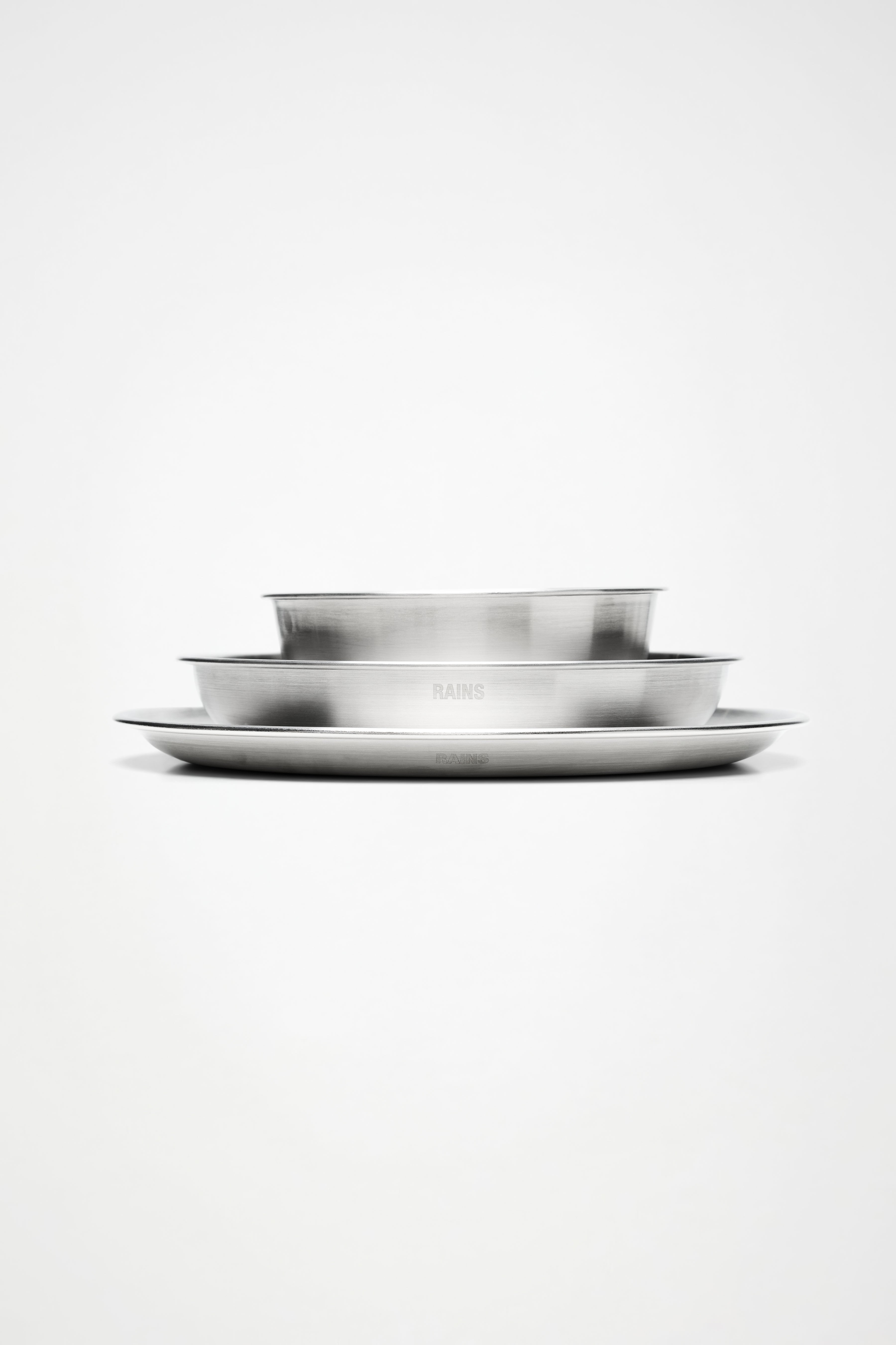 RAINS Stainless Steel 2-Pack Deep Plates Steel Plates