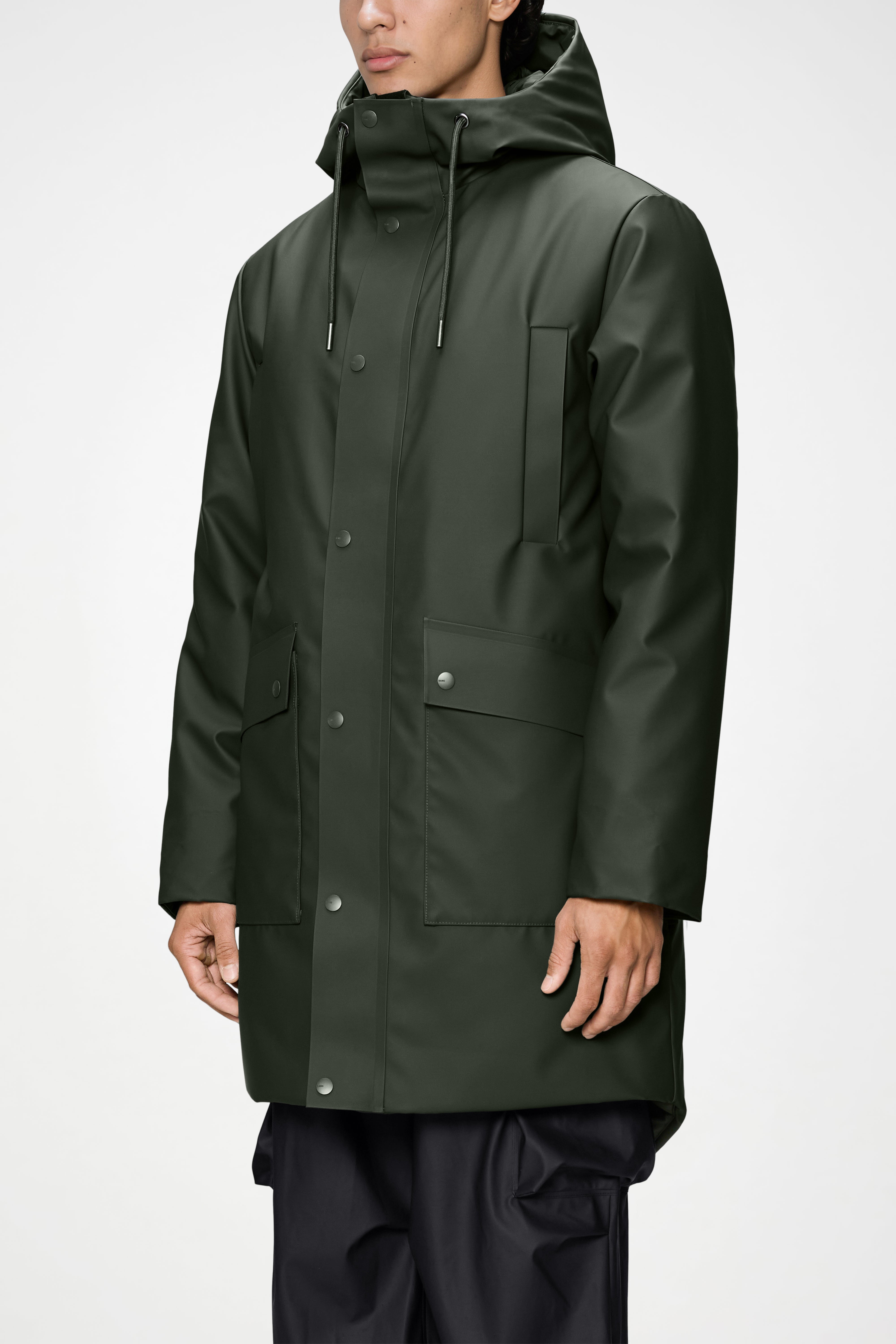 RAINS Nome Long Parka Green Jacket