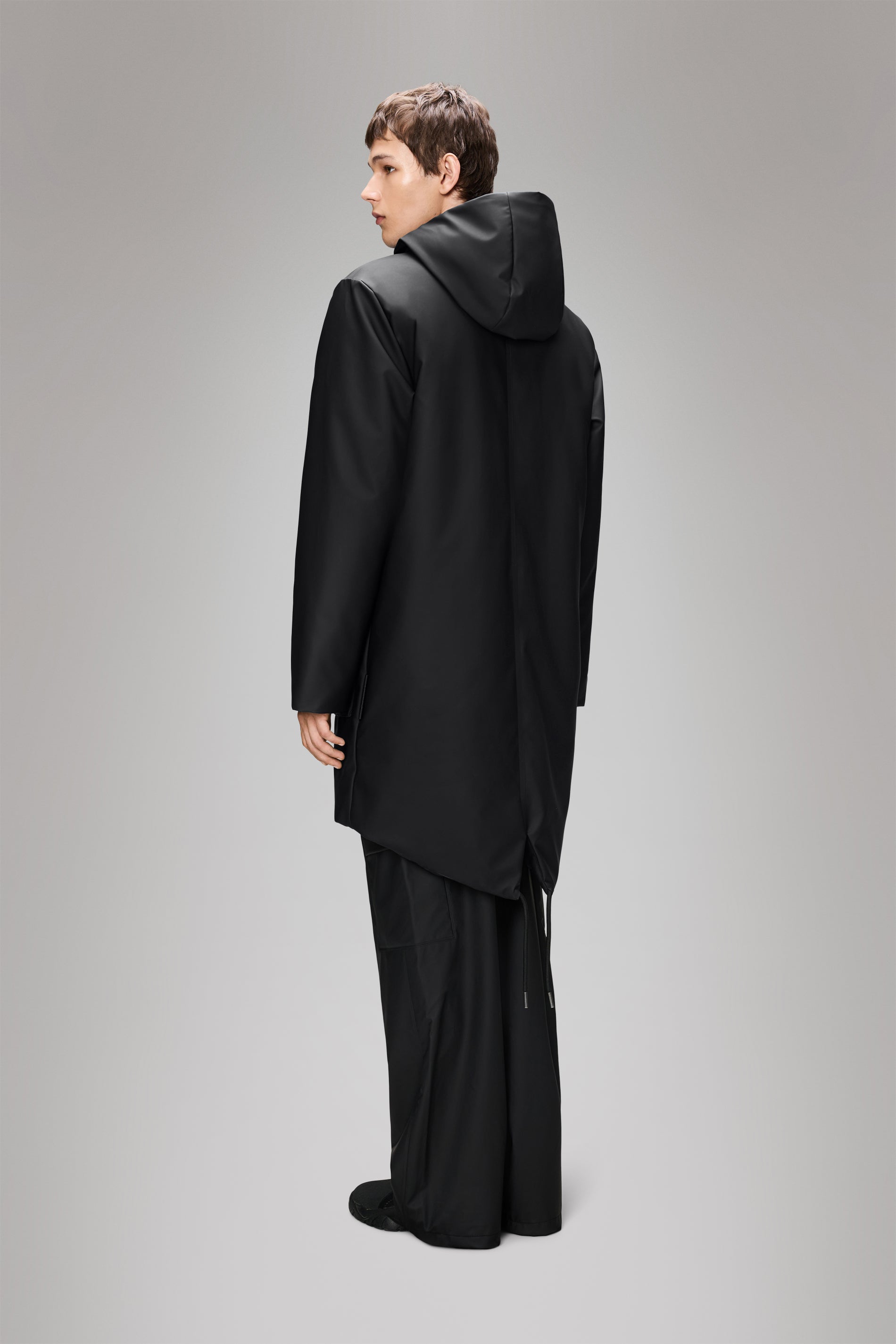 Rains Nome Long Parka Black Jacket