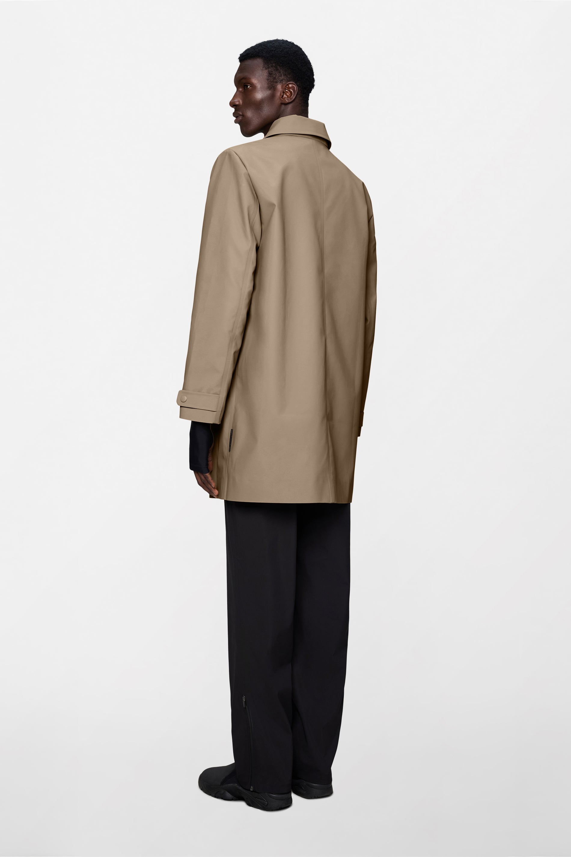 RAINS Nara Long Jacket Beige Jacket