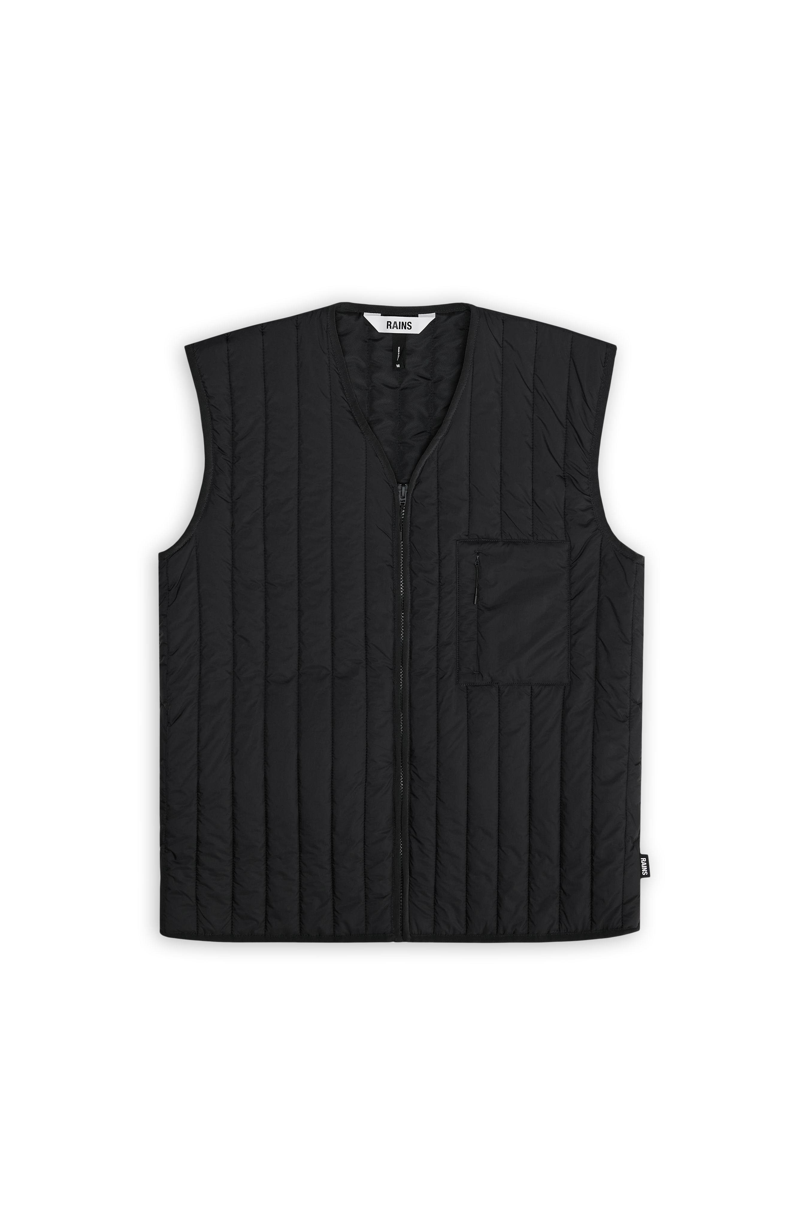 RAINS Banja Liner Vest Black Short Sleeve