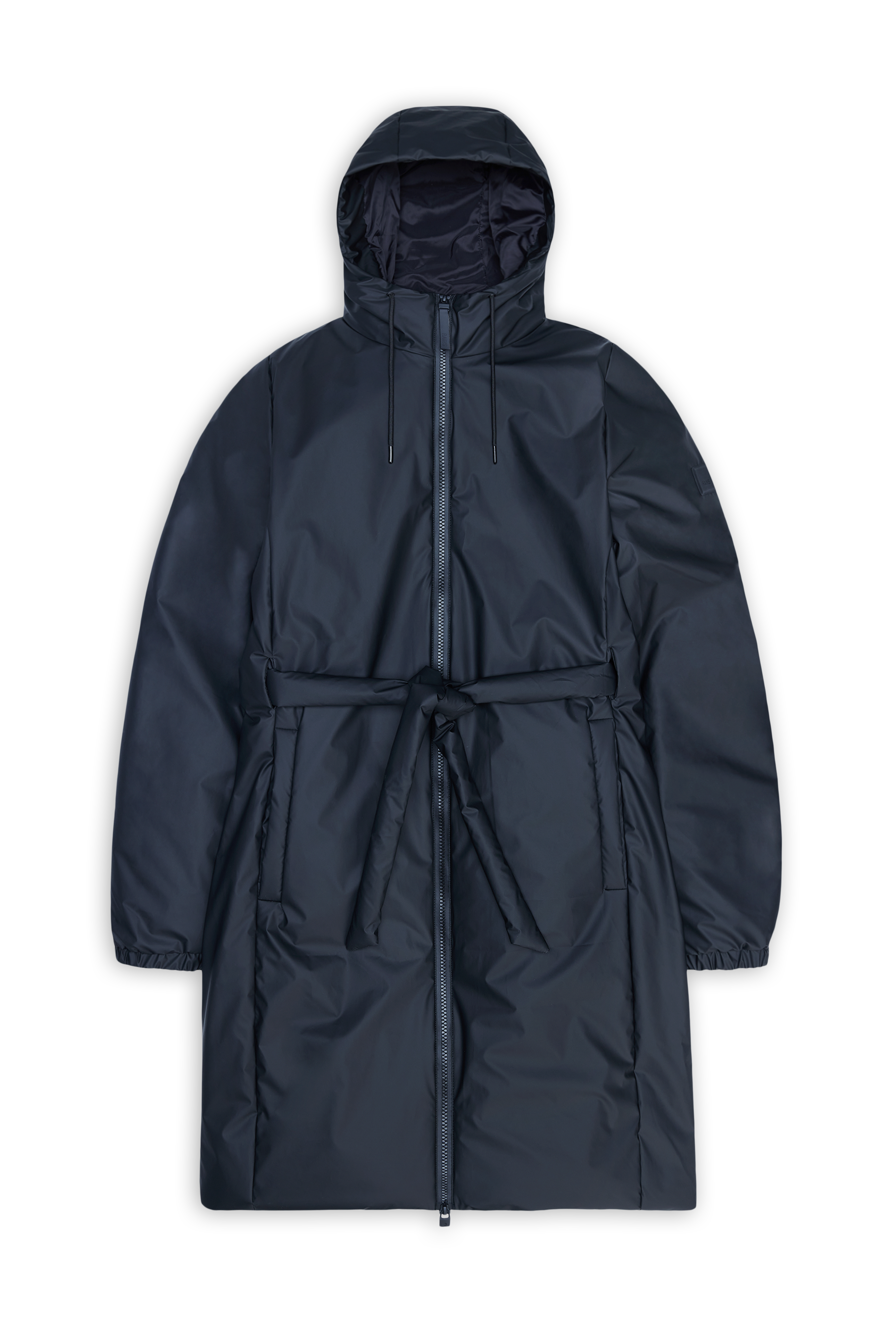 RAINS Lohja Long Insulated Curve Jacket Navy Jacket