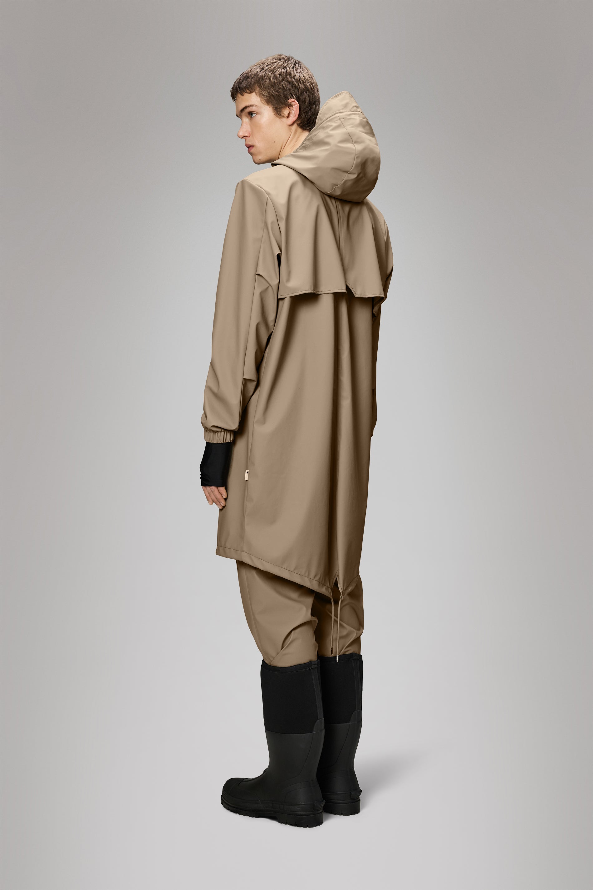 RAINS Fishtail Parka Beige Jacket