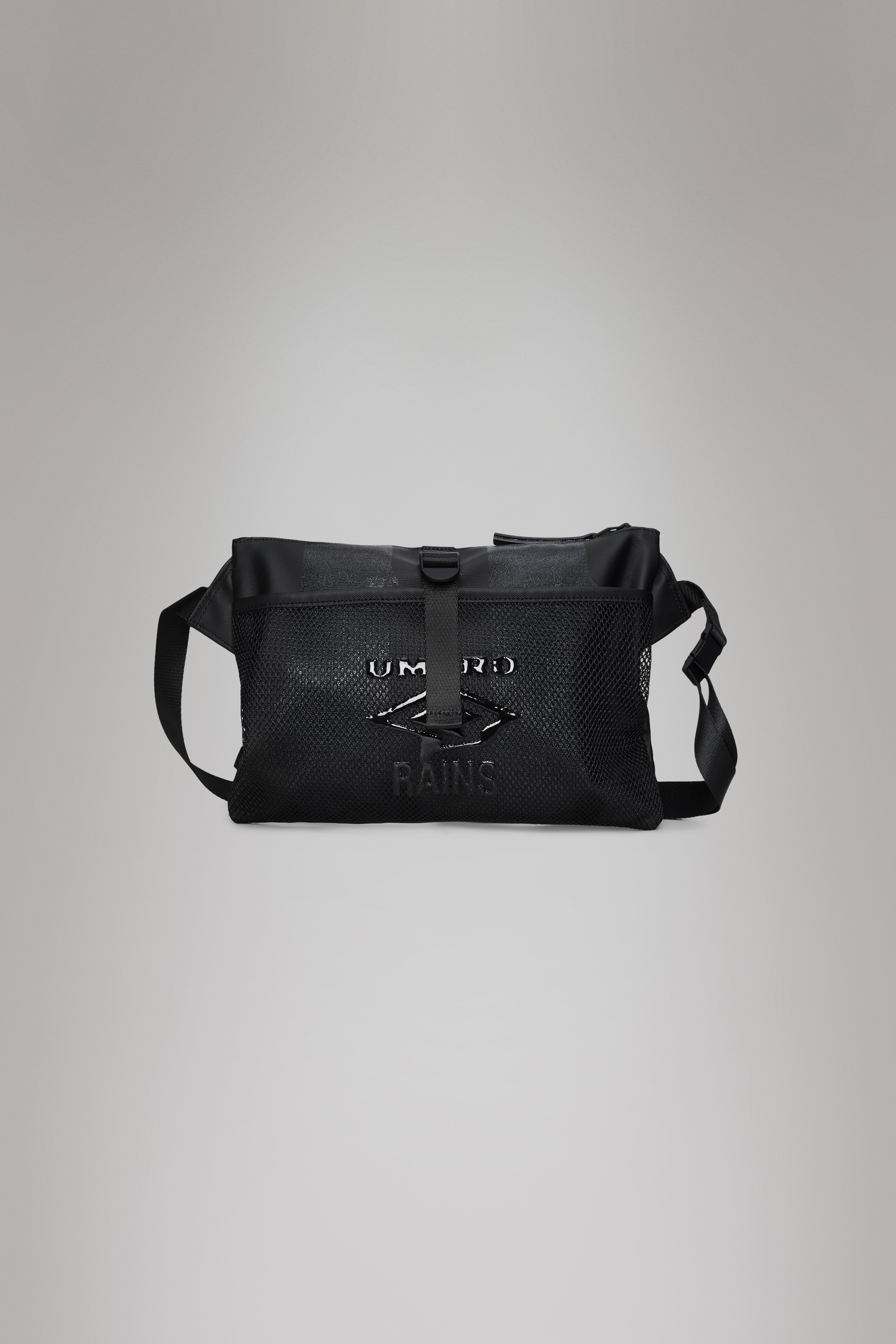 Rains Rains x Umbro Transfer Musette Bag Black Crossbody