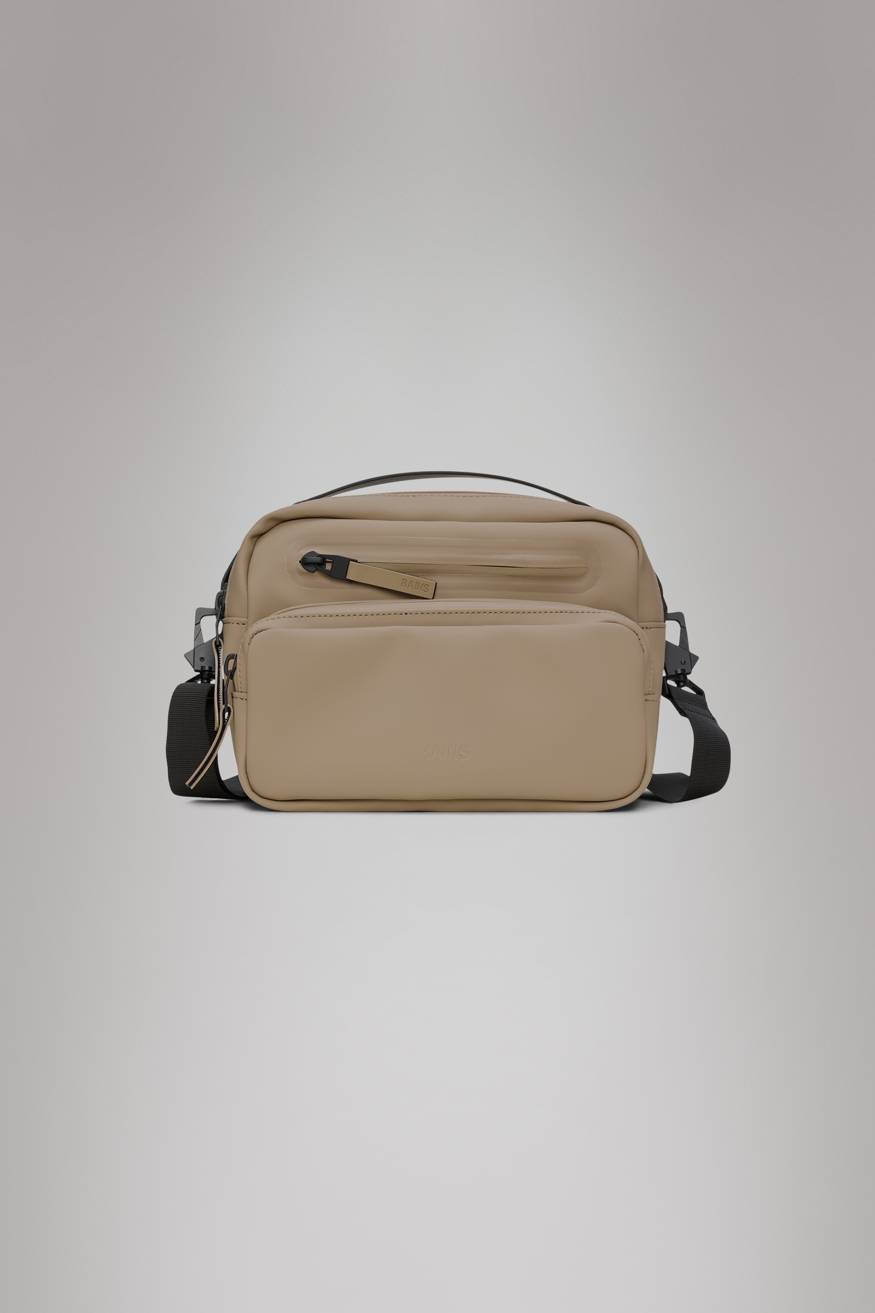RAINS Cargo Box Bag Beige 3.60L H18 x D9 x W25 cm Crossbody
