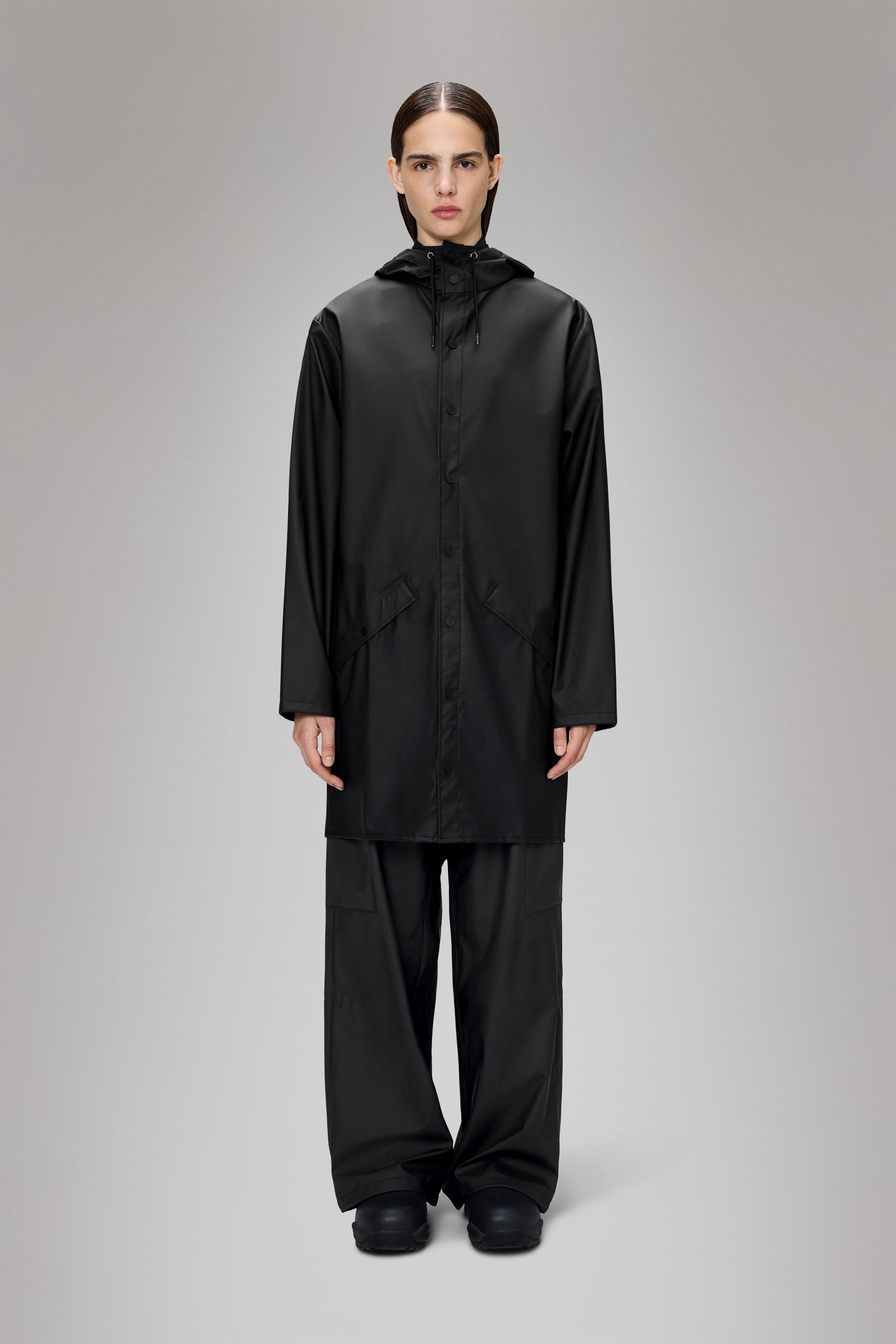 RAINS Long Jacket Black Jacket