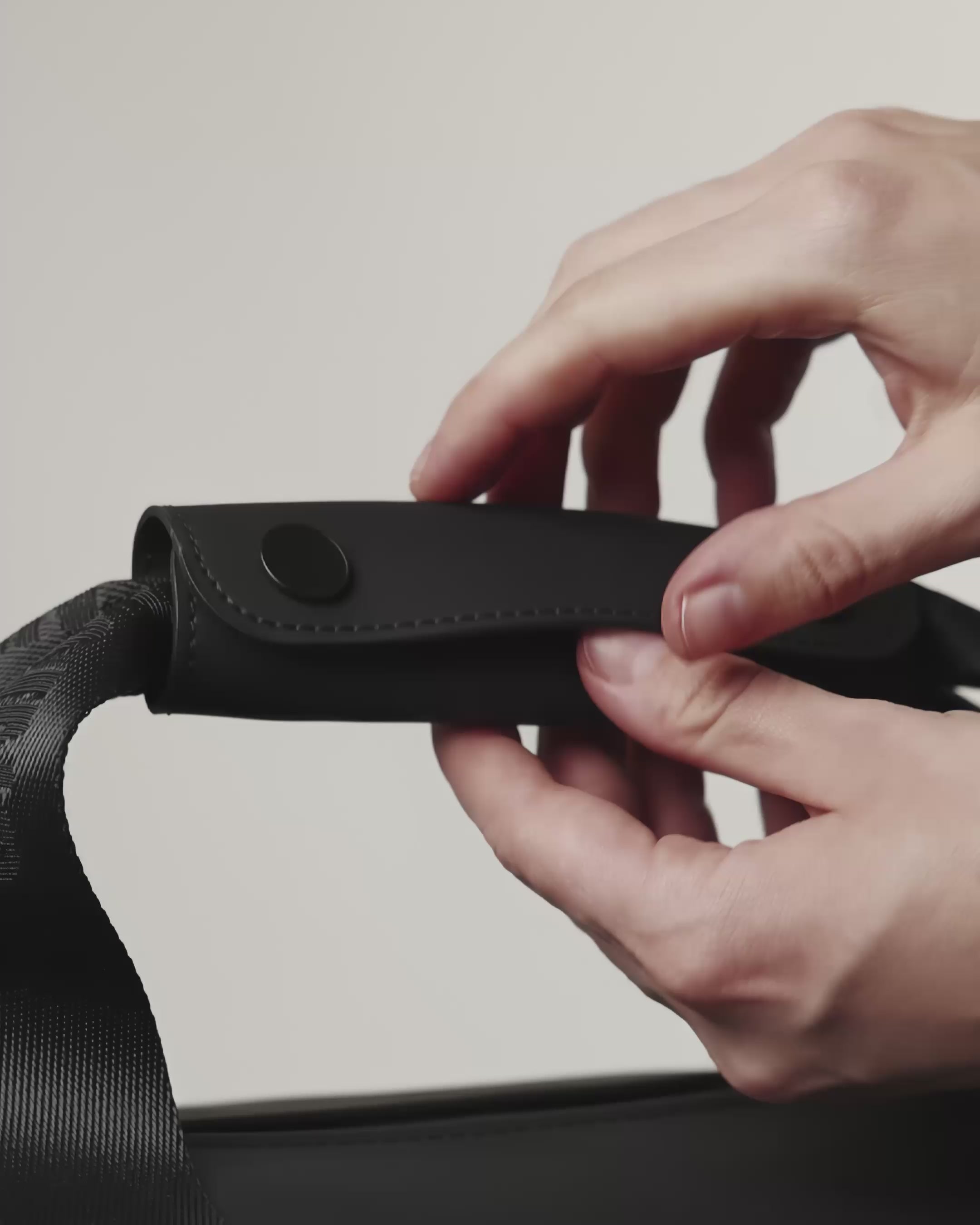 Carry straps with handle wrap